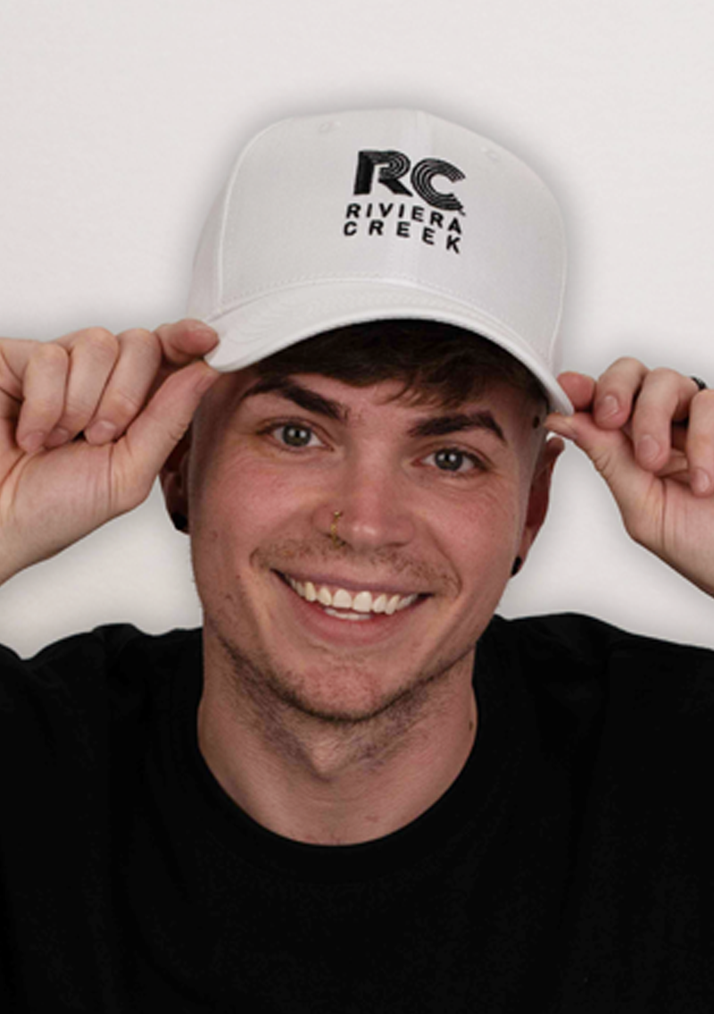 Riviera Creek Classic Baseball Cap - White